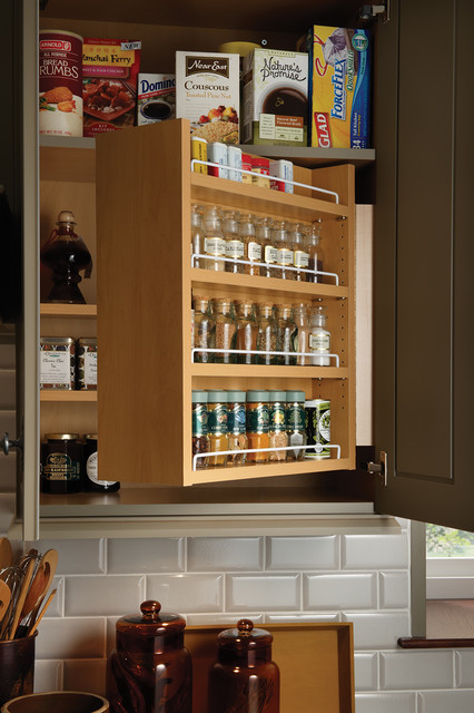 Swing-Out Spice Cabinet traditional-kitchen