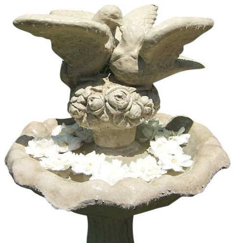 Vintage Lovebirds Garden Statue Art - Traditional - Garden Statues ... Vintage Lovebirds Garden Statue Art - Traditional - Garden Statues ...