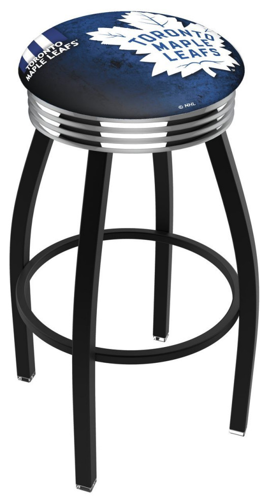 Holland L8B3C 03 Toronto Maple Leafs 25" Counter Stool Black/Chrome