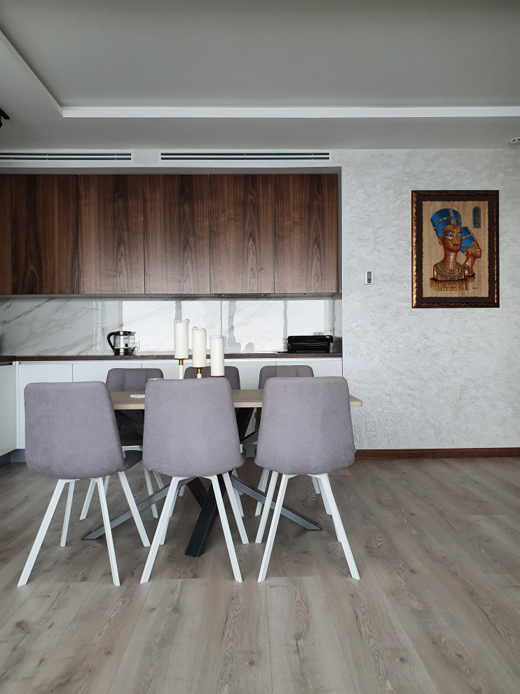 Кухня в современном стиле, ЖК Лазурные Небеса, г. Казань