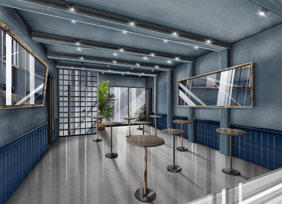 Визуализация зала места быстрого питания