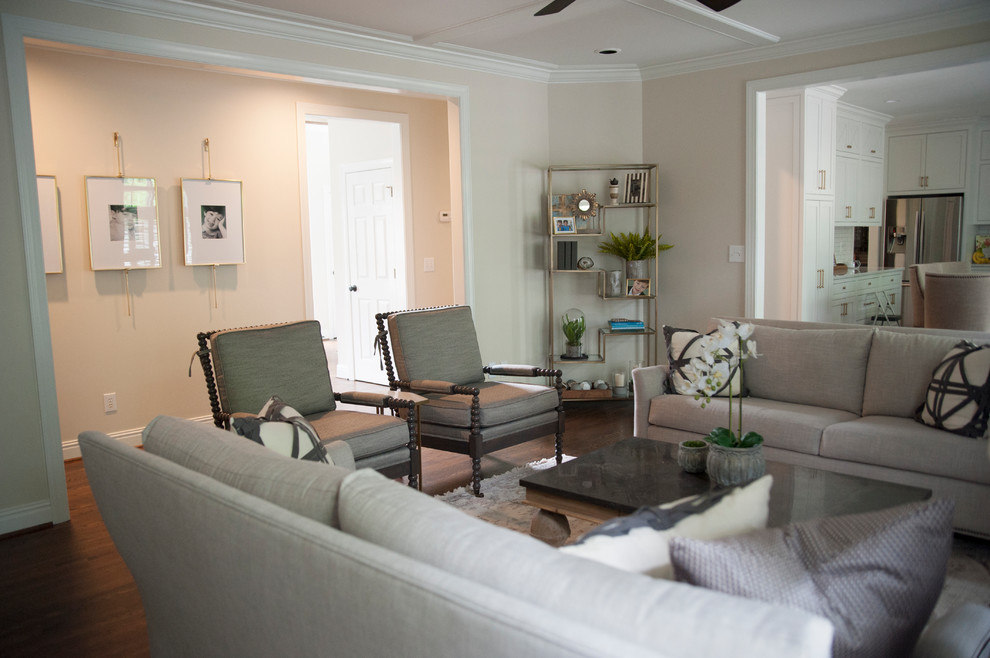 Living room - transitional living room idea in Birmingham