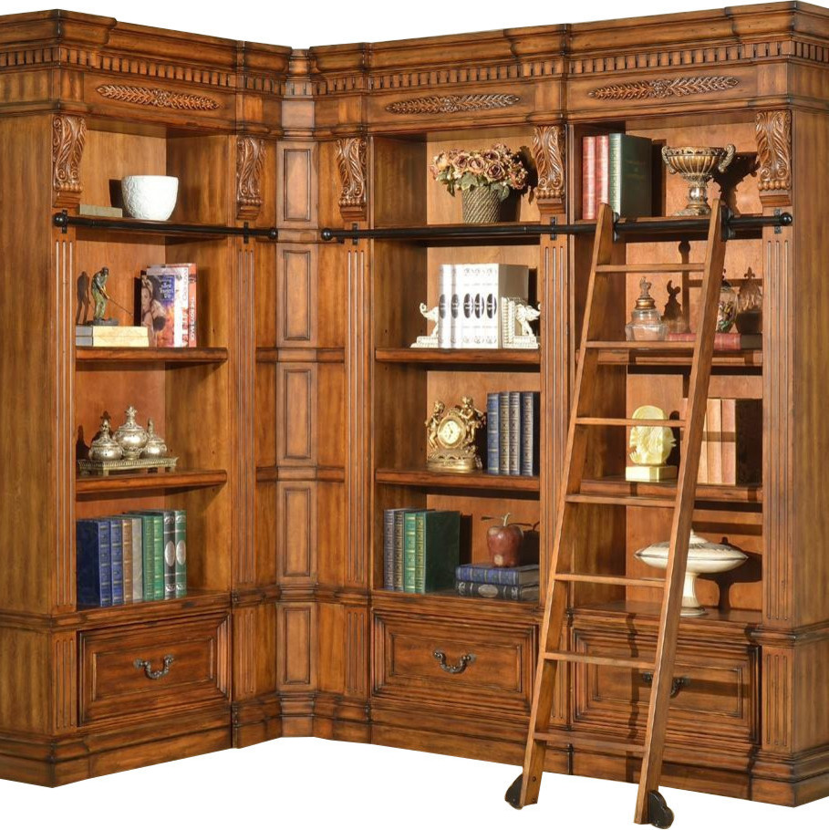Parker House Grand Manor Granada 4Piece Museum Bookcase Library Wall