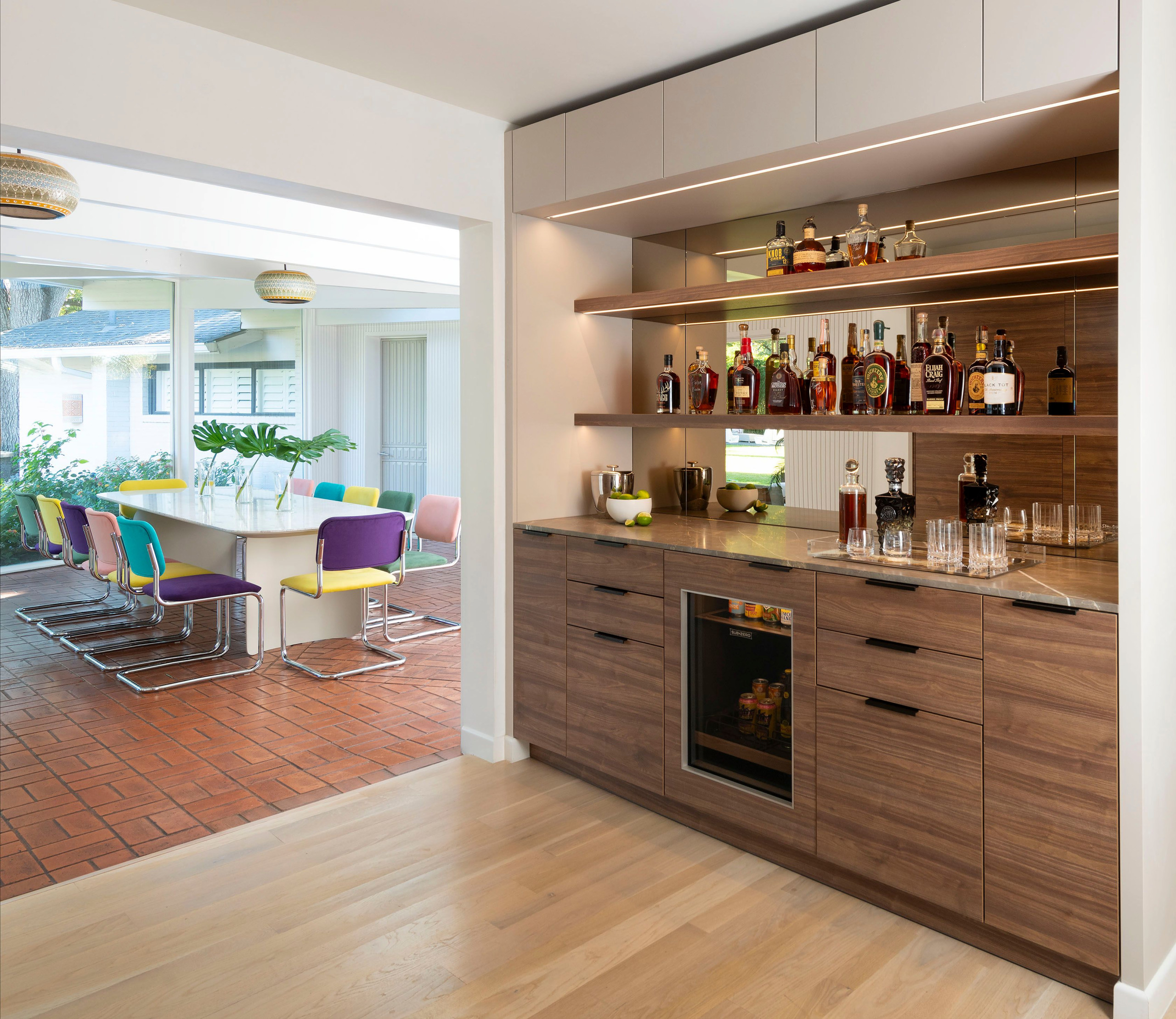 Mid-Century Kitchen and Bar Remodel