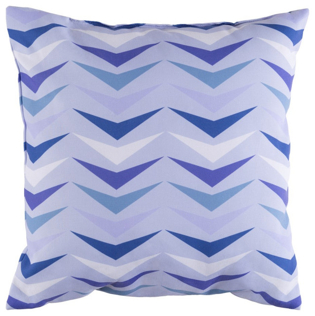 Modern by Surya Pillow, Blue/Pale Blue/Sky Blue, 22' x 22