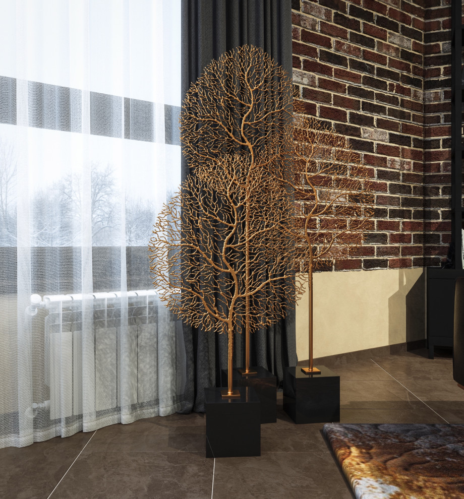 Гостиная загородного дома