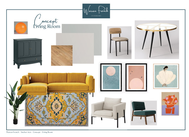 Anchor View eclectic-living-room