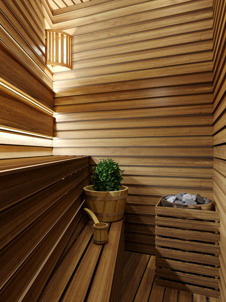 Ванная комната с сауной