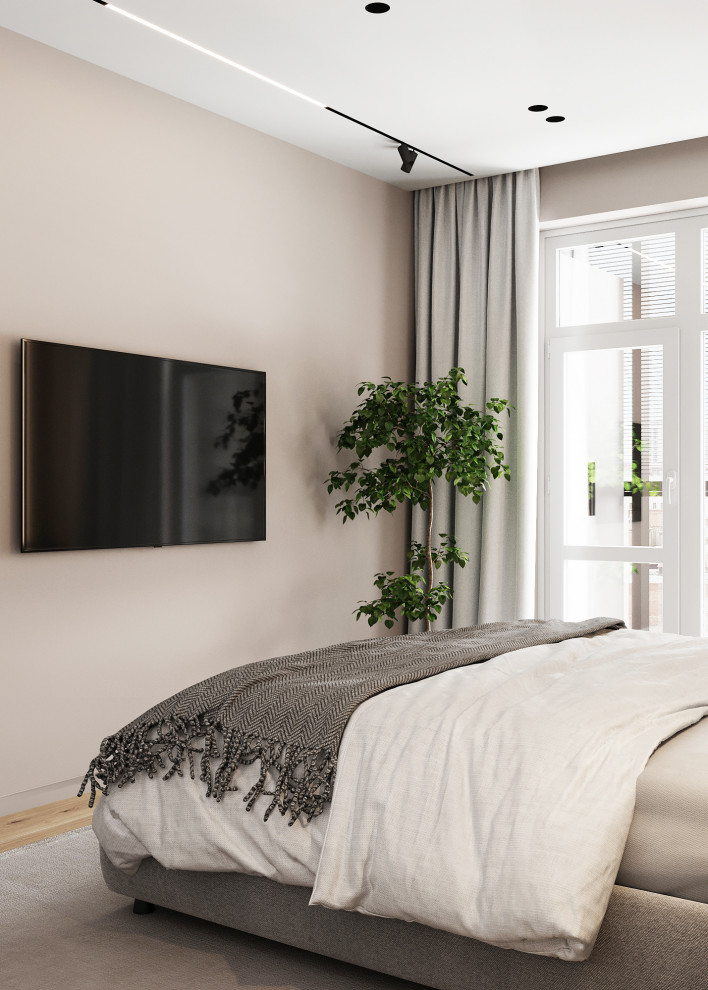 Светлая квартира с древесными мотивами