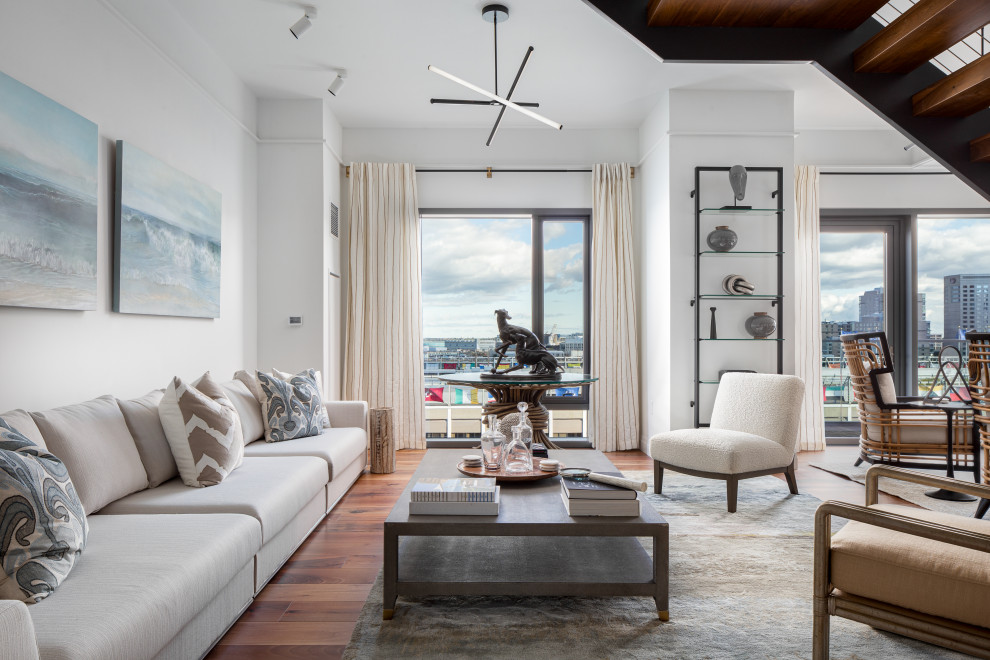 Pier 4 Penthouse - Contemporary - Living Room - Providence - by George ...