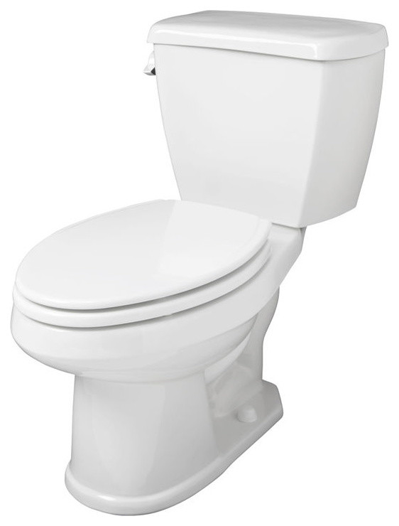 Gerber Av21812 Avalanche Vitreous China 2Piece Elongated Toilet