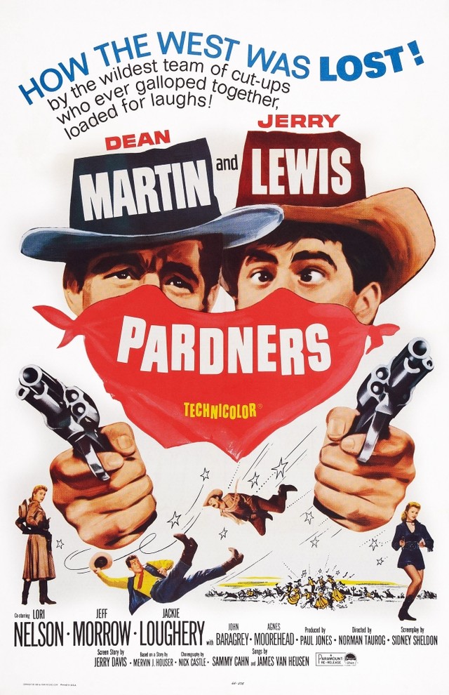Dean Martin Pardners Movie POSTER 22 x 28 Jerry Lewis A Lori Nelson 
