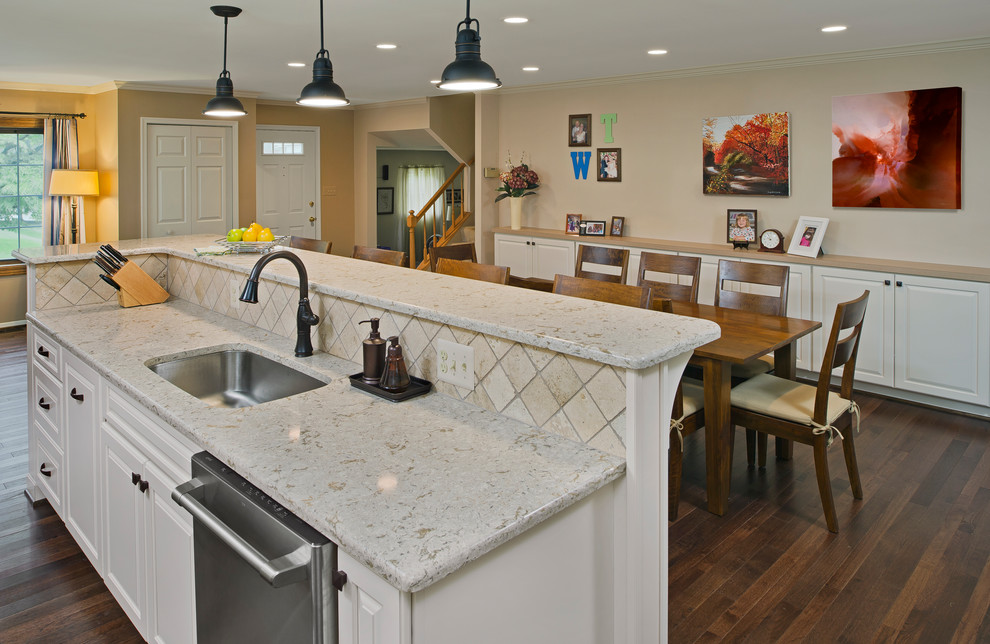 Example of a transitional kitchen design in Baltimore