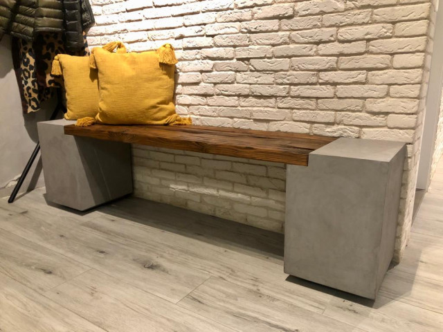 Banc industriel-salon