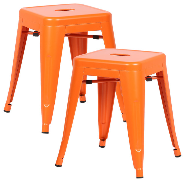 Poly And Bark Trattoria 18 Stool Set Of 2 Contemporary Bar Poly And Bark Trattoria 18 Stool Set Of 2 Contemporary Bar Stools Counter By Edgemod Furniture
