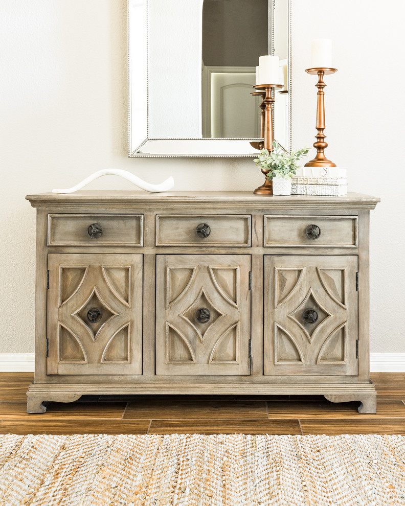 Inspiration for a transitional entryway remodel in Houston