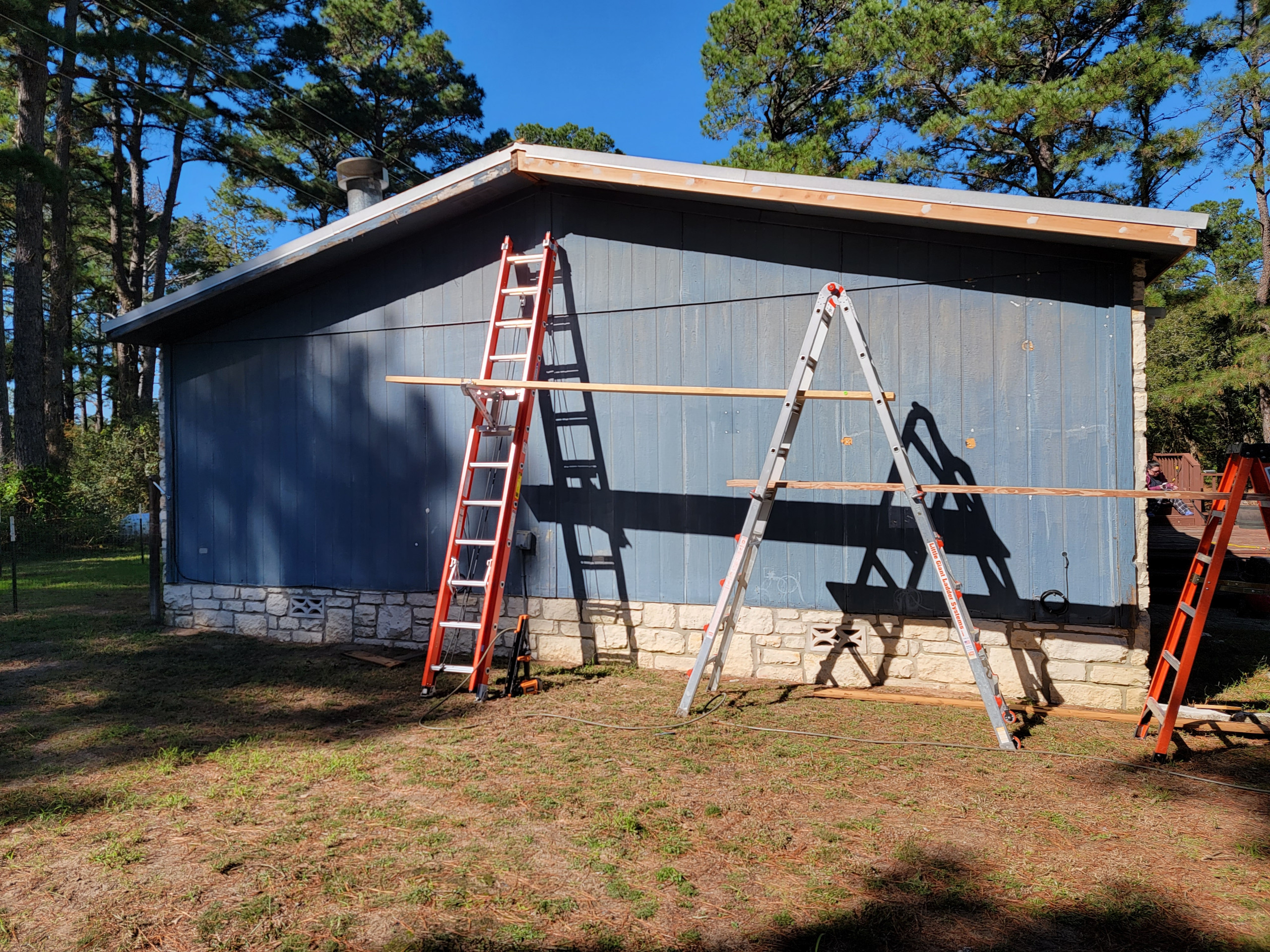 Exterior Side old paneling siding