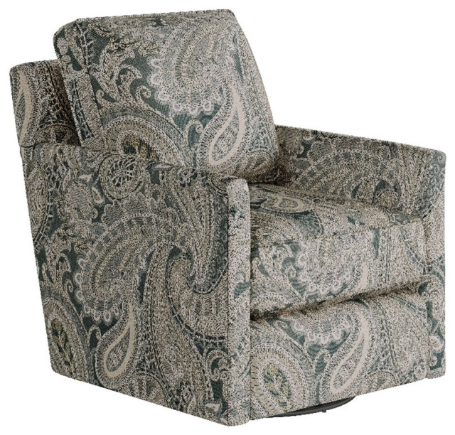 Southern Home Furnishings Transitional Fabric Swivel Glider Accent