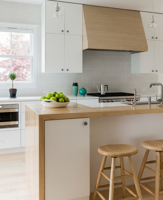 Scandinavian Modern Cottage Kitchen - Skandinavisch - Küche - Boston