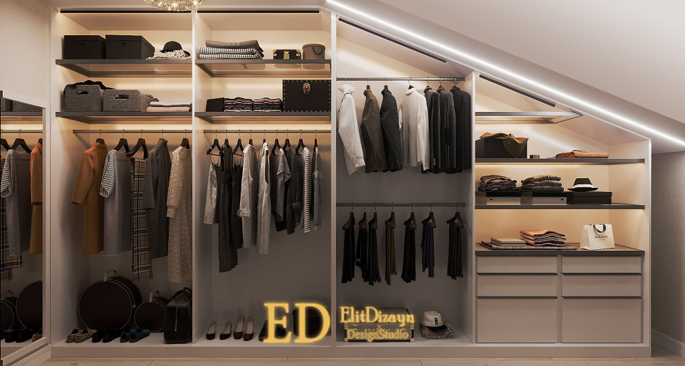 Дом ар-деко - 1 (мастер спальня и гардеробная)