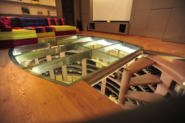 Caves &agrave; vin contemporaneo-cantina