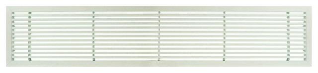 AG20 6"x36" Aluminum Fixed Bar Air Vent Grille, White Matte