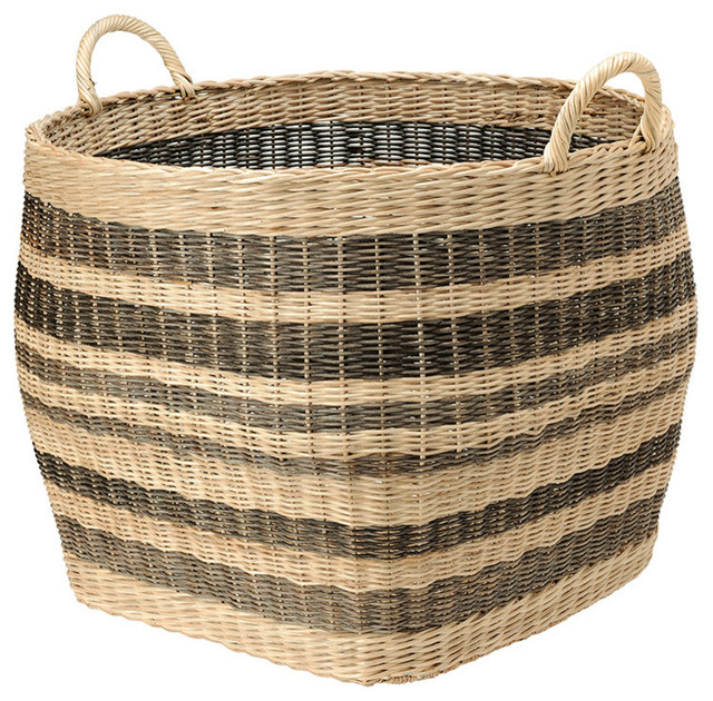 Woven Storage Baskets Glorema Rattan Storage Baskets Uk Striped Wicker Basket Contemporary Woven With Lids Type