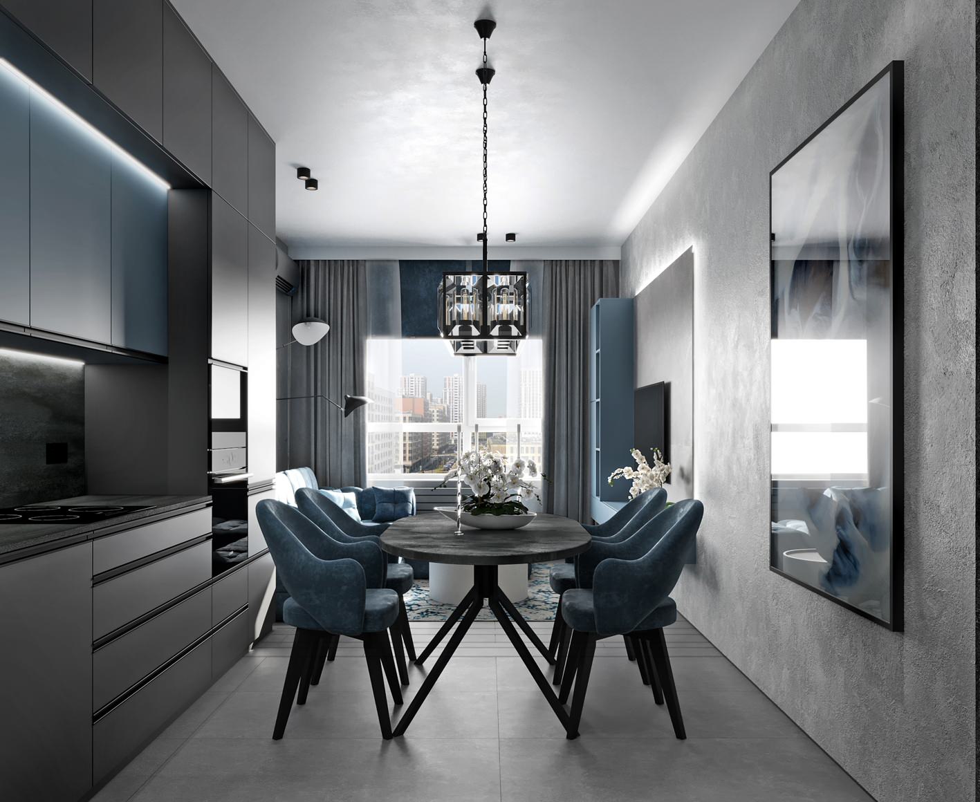 Темный монохром - жилые зоны