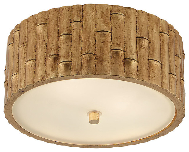 Alexa Hampton Frank Small Flush Mount White Asian Flush Mount