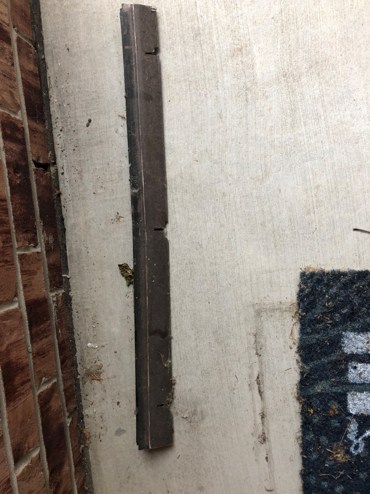 What is the bottom of this door called, and how do I fix it?