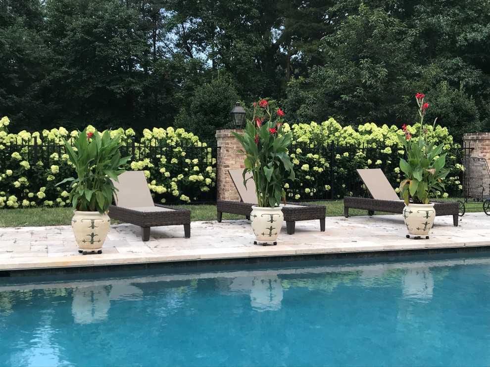 Inspiration for a transitional pool remodel in Richmond