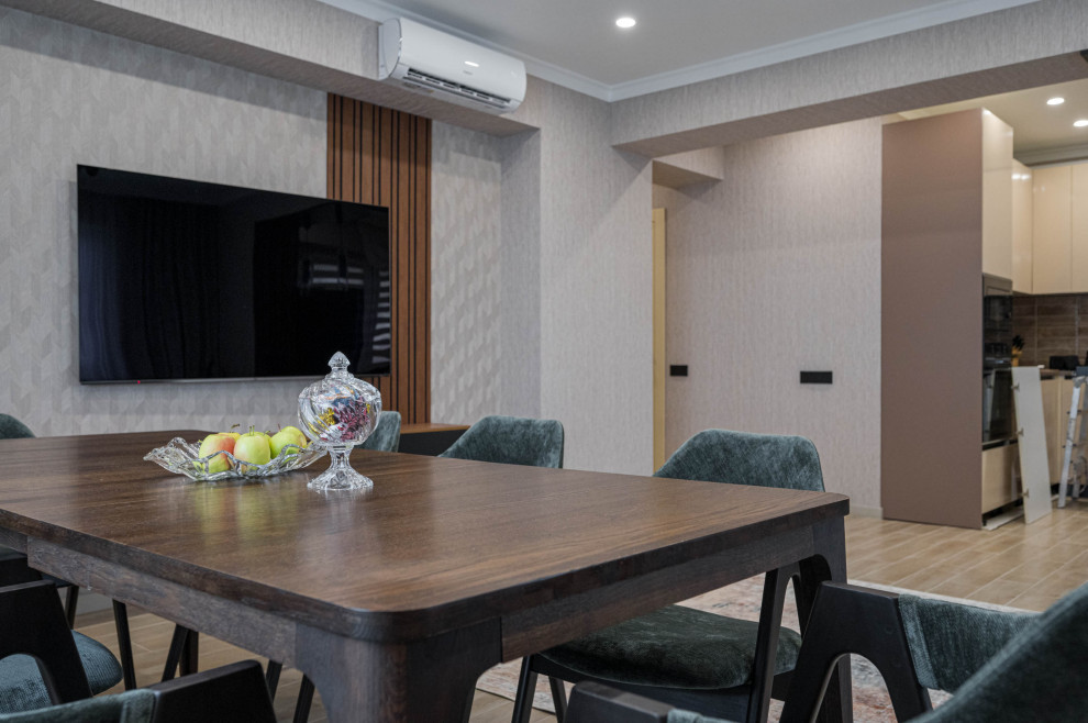 Гостиная-кухня. Визуализация & Реализация