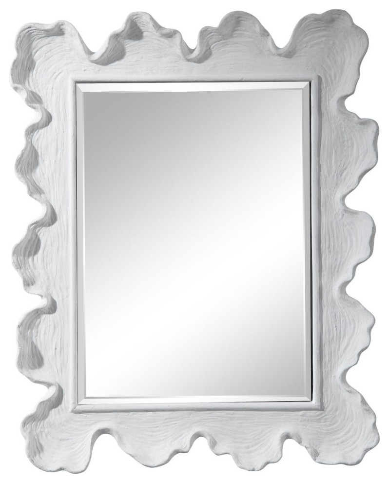 Uttermost Sea Coral Coastal Mirror Beach Style Wall Mirrors by