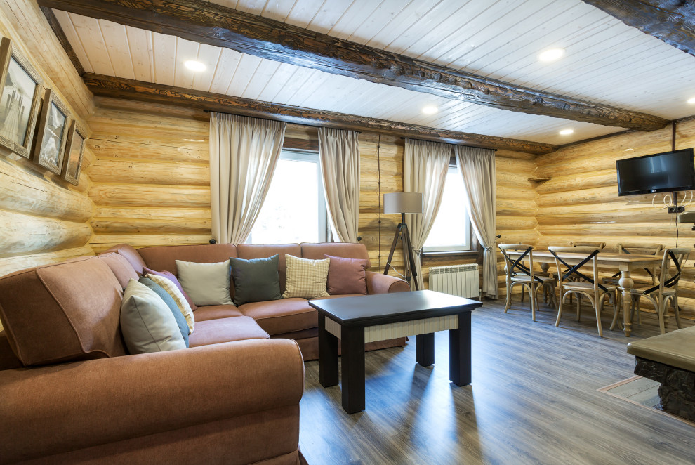 Дизайн и внутренняя отделка дома из бруса