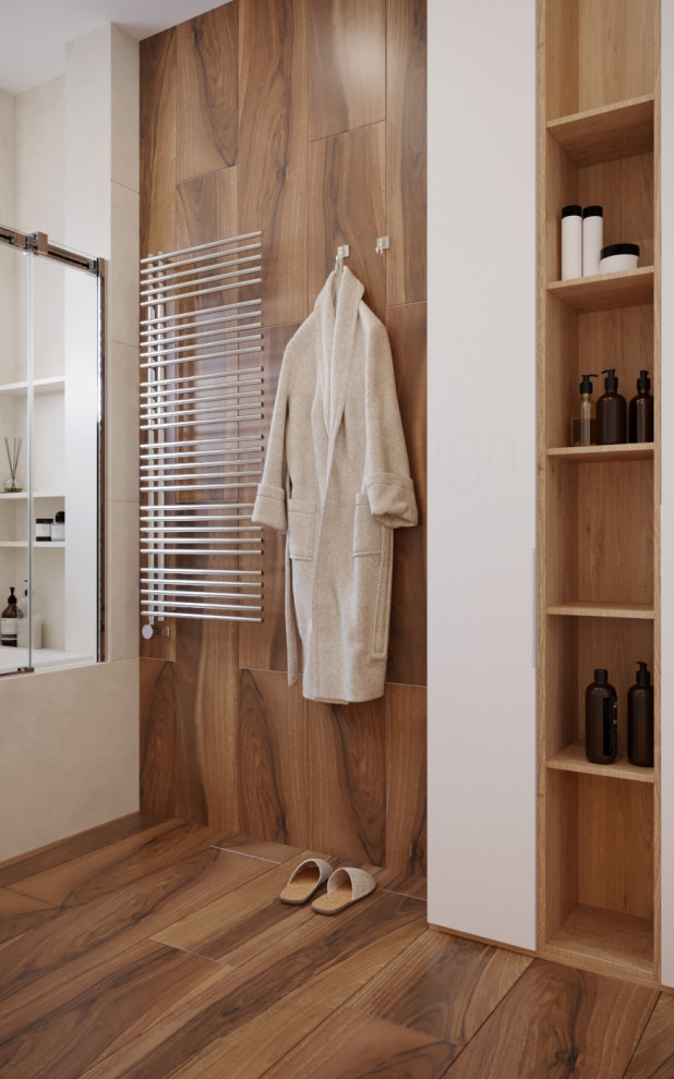 Санузел. Дизайн-проект коттеджа в Московской области