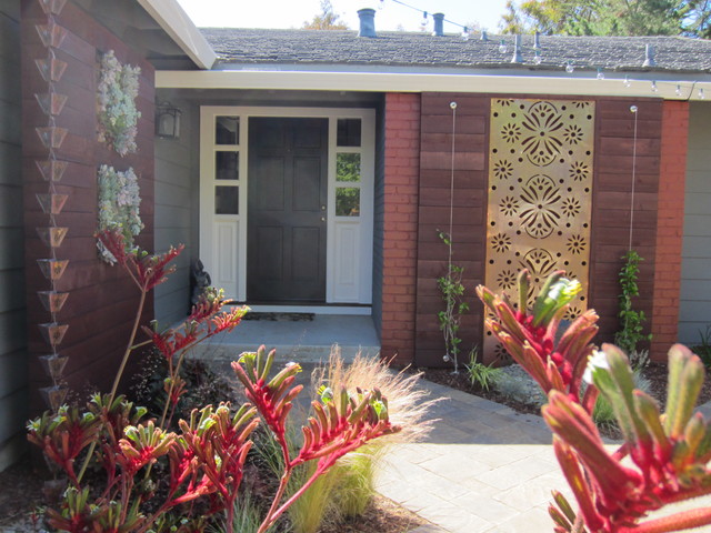 Contemporary Front Yard contemporary-entrance