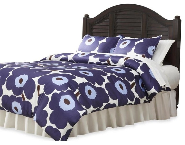 Queen Headboard, Brushed White Finish Beach Style Headboards by