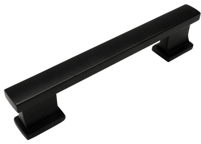 Cosmas 702 3 5fb Flat Black Contemporary Cabinet Pull