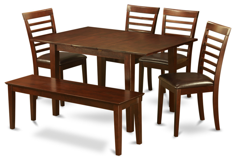 6 Pc Small Kitchen Table Set Table And 4 Kitchen Chairs And Dining
