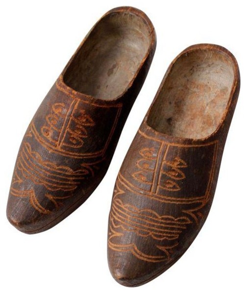 vintage wooden clogs