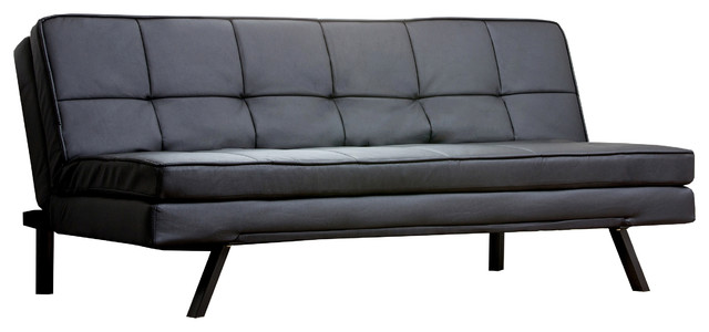 Abbyson Living Hemingway Convertible Sofa Black