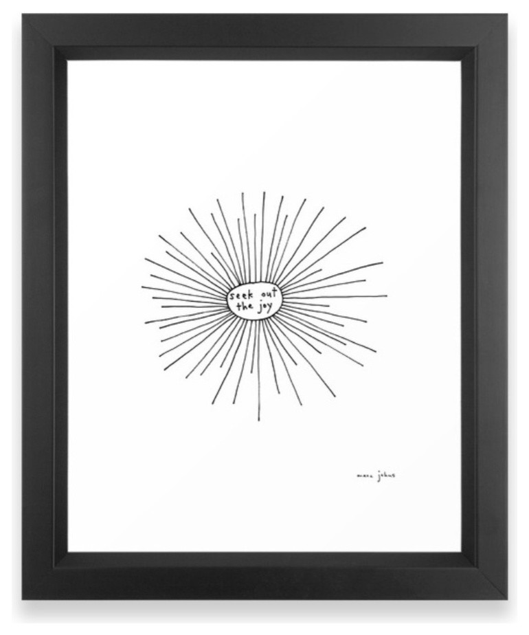 "Seek Out the Joy" Framed Print, Mini 12"x12"