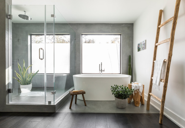 Piney Point eclectique-salle-de-bain