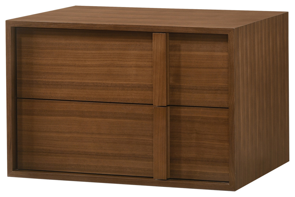 Nova Domus Berlin Modern Walnut Nightstand - Transitional - Nightstands ...