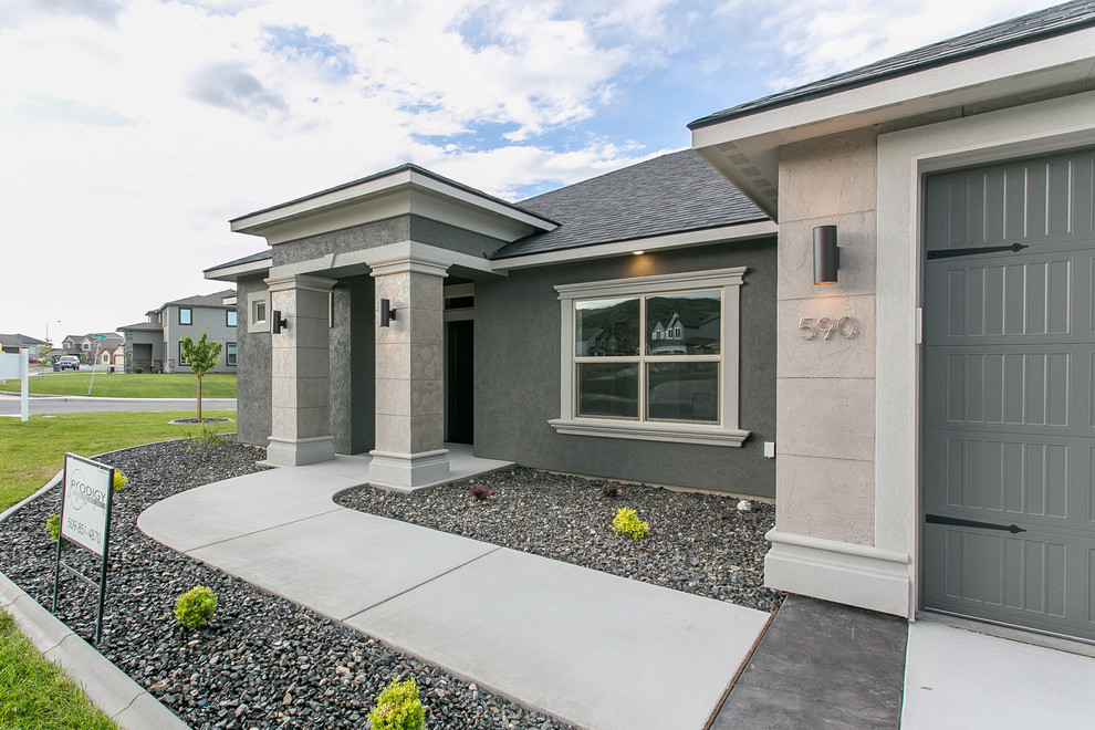 Inspiration for a contemporary exterior home remodel in Seattle