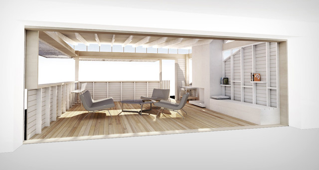 Outdoor Living Room coastal-terrace