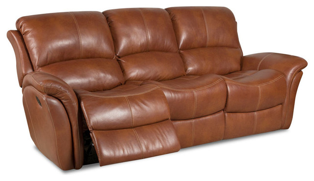 Appalachia 100% Leather Double Reclining Sofa