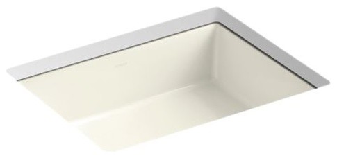 Kohler Verticyl Rectangle Under-Mount Bathroom Sink, Biscuit