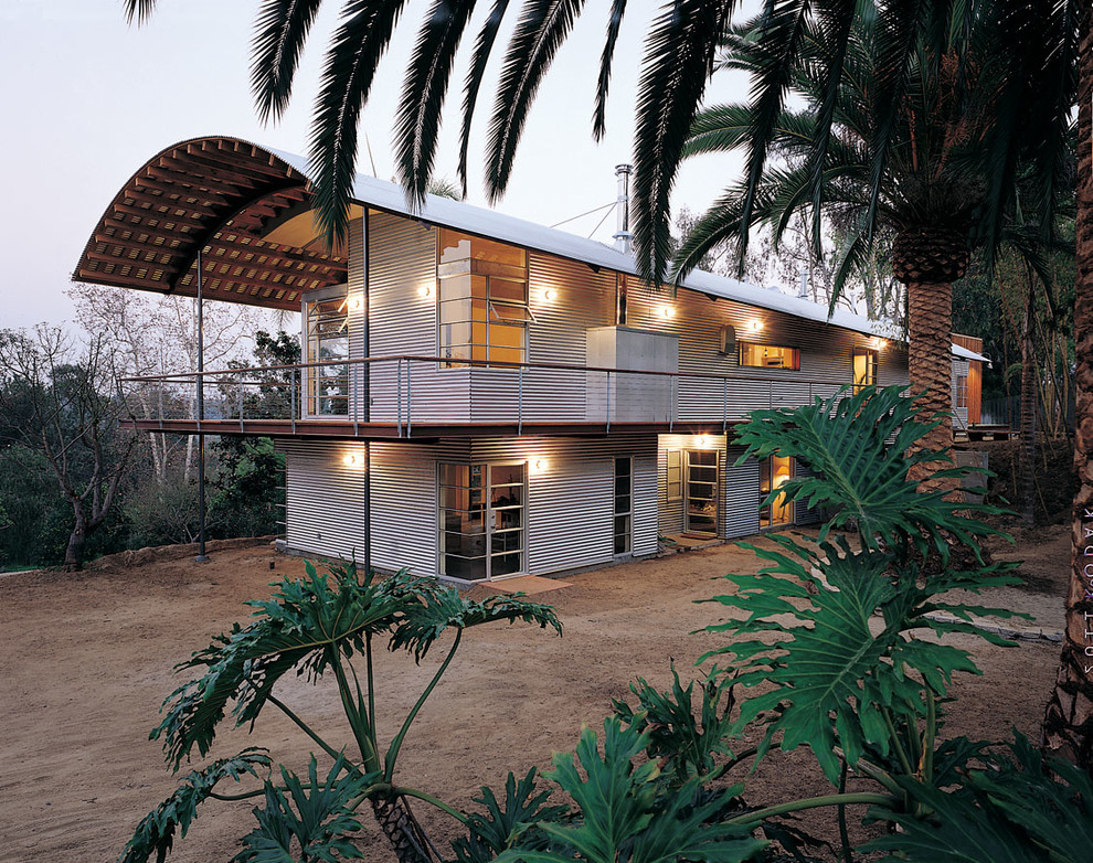 Home design - large modern home design idea in San Diego