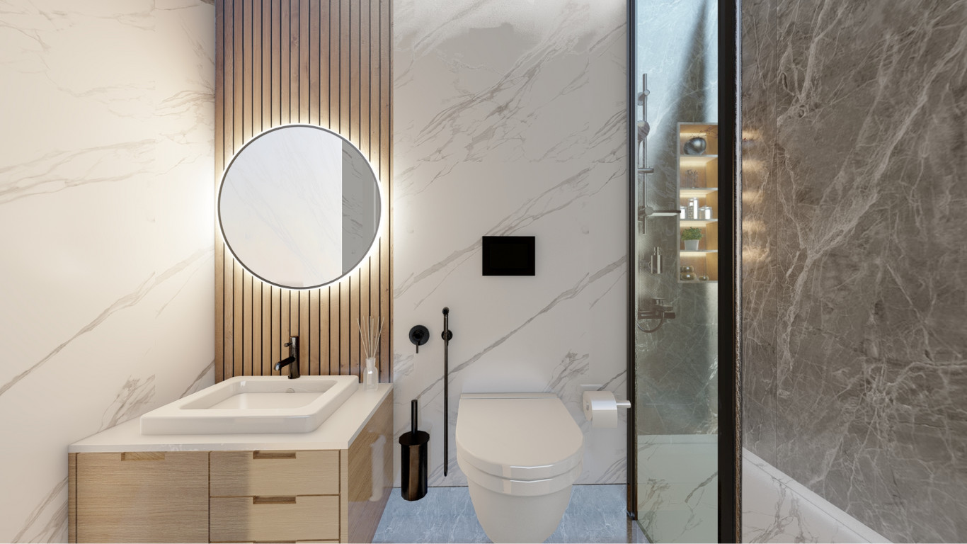 Minimal Bathroom Renovation in Barking